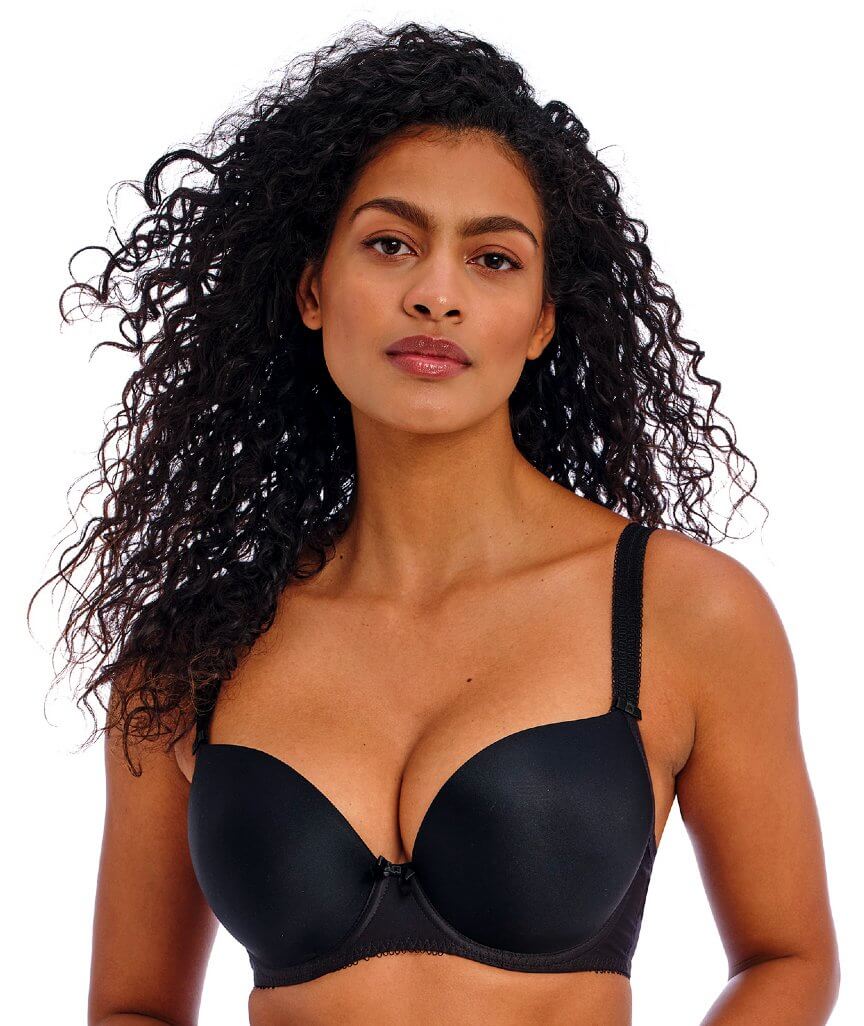 Freya Deco Moulded Plunge Bra - Black