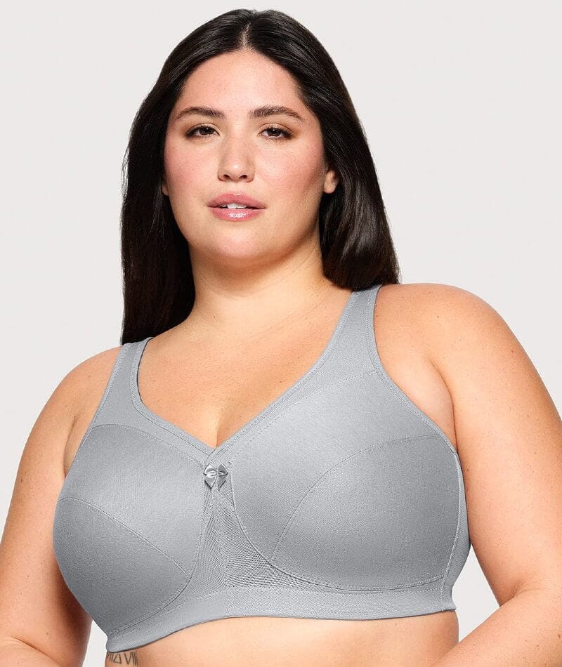 Glamorise Magiclift 1005 Reggiseno Active Support Senza Ferri - Copertura Completa, Nero, Taglia 6DD