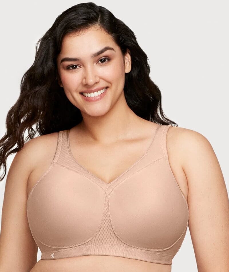 Glamorise Magiclift Seamless Wire-Free Sports Bra - Cafe Bras