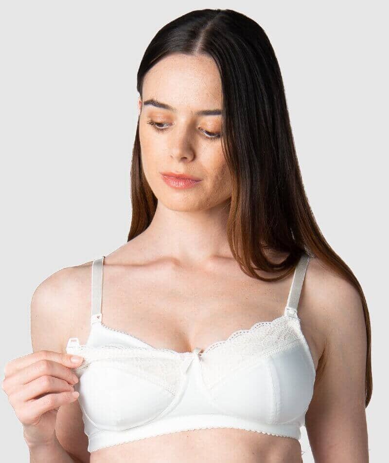 Hotmilk Show Off Maternity Wirefree Nursing Bra - Ivory Bras