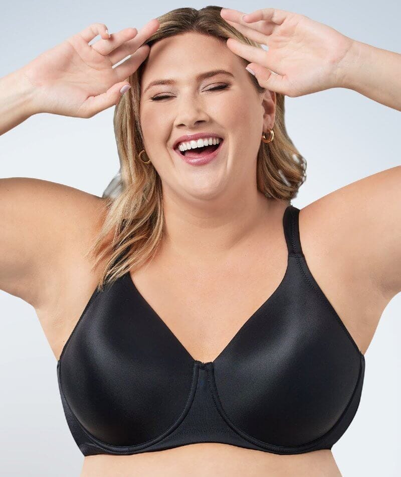 Leading Lady Molded Padded Seamless Wire-free Bra - Black Bras