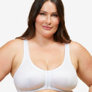 Leading Lady Marlene Wire-free Front Close Comfort Bra - White