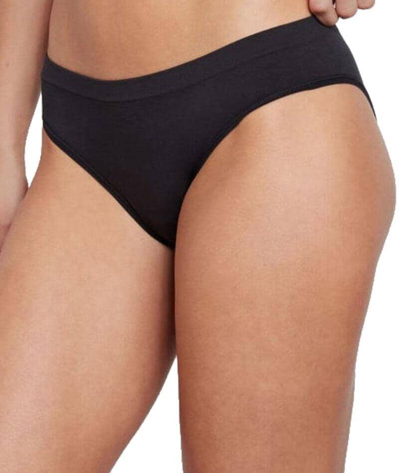 Bendon Everyday Seamless Bikini Brief - Black Knickers