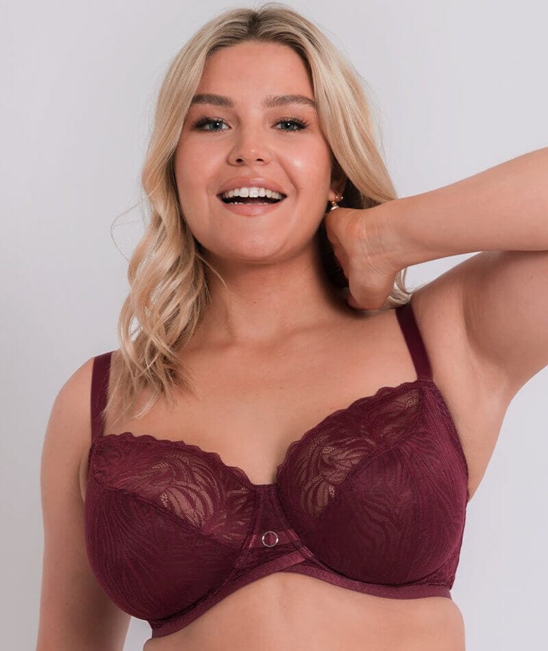 Curvy Kate Lace Daze Balcony Bra - Claret Red – Big Girls Don't Cry  (Anymore)