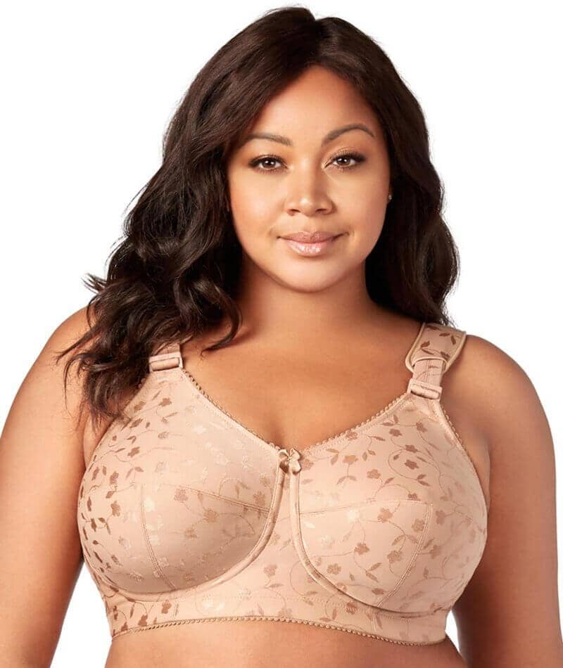 Elila Jacquard Wirefree Bra - Mocha Bras