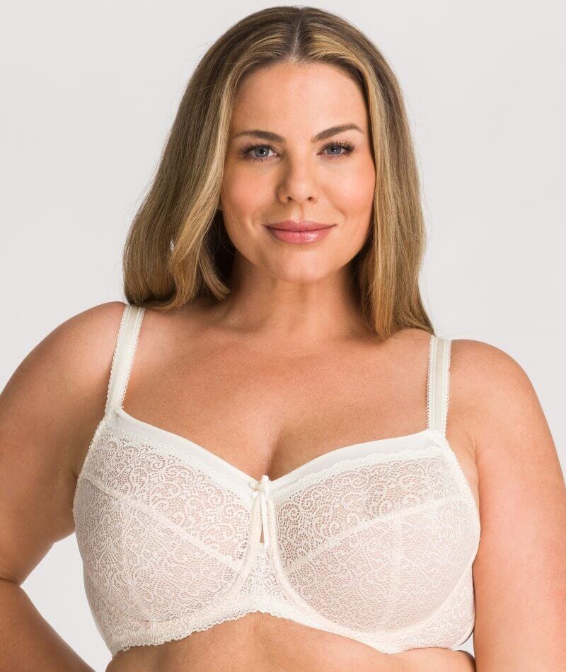 Fayreform Delicate Lace Underwire Bra - Ivory/Cream Tan Bras