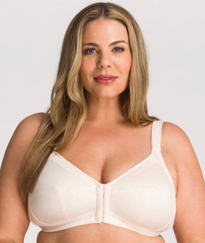 Fayreform Ultimate Comfort Front Closure Soft Cup Wirefree Bra - Pink Champagne Bras 