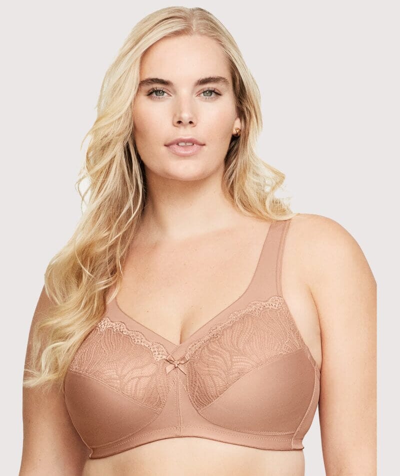 Glamorise MagicLift Natural Shape Support Wirefree Bra - Cappuccino Bras