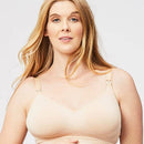 Cake Maternity Popping Candy Fuller Bust Seamless F-Hh Cup Wire-Free Nursing Bra - Nude