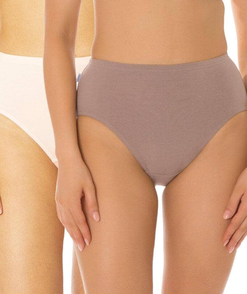 Sloggi Hikini 2 Pack Brief - Pink/Brown Knickers