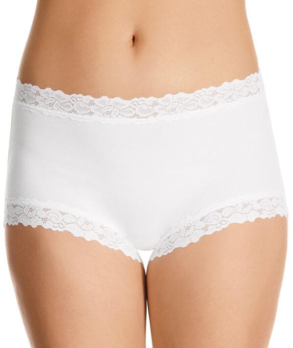 Jockey Parisienne Cotton Full Brief - White Knickers 10  