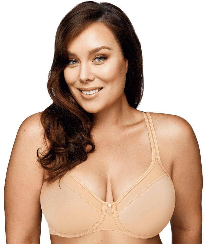 Playtex Ultralight Illusion Neckline Underwire Bra - Nude Bras 14C  