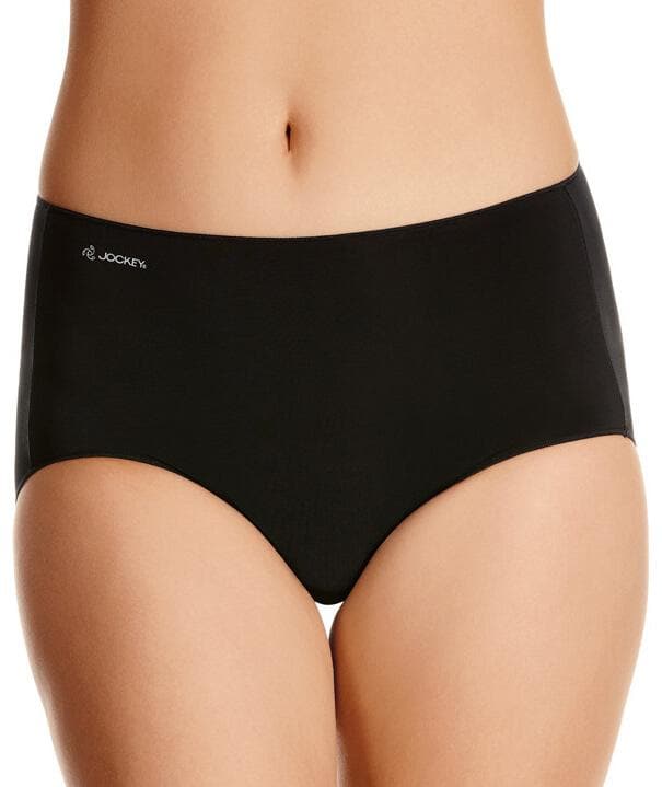 Jockey No Panty Line Promise Tactel Full Brief - Black Knickers 8  