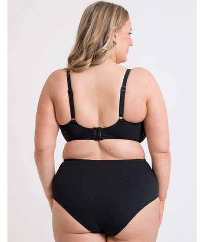 Curvy Kate Jet Set High Waist Bikini Brief -Black Swim 