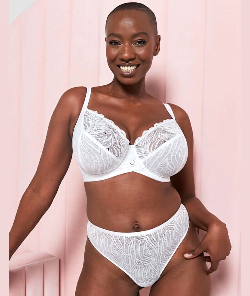 Curvy Kate Lace Daze Brazilian Brief - White Knickers 