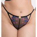 Curvy Kate Strawberry Crush Brazilian Brief - Black Multi