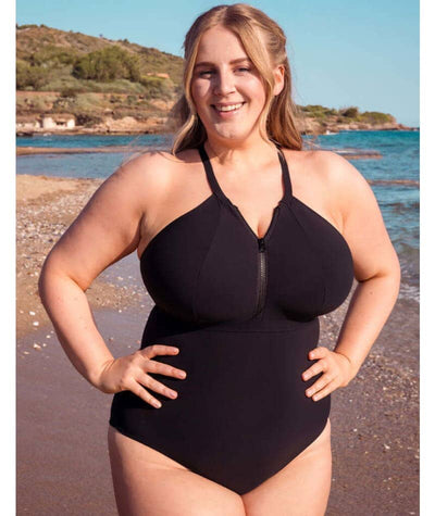 Curvy Kate Zip Tide Wire Free Multiway One Piece Swimsuit - Black Swim 