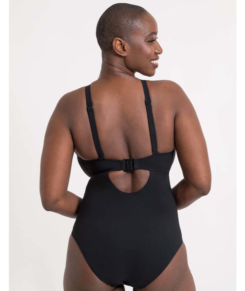 Curvy Kate Zip Tide Wire Free Multiway One Piece Swimsuit - Black Swim 
