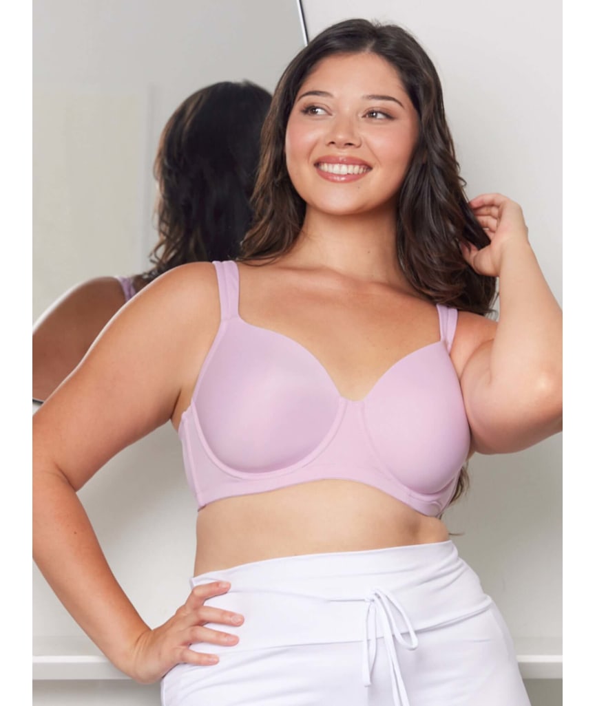 Leading Lady Brigitte Molded Padded Seamless Wire-free Bra - Orchid Bouquet