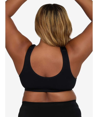 Leading Lady Laurel Wirefree Front Close Comfort Bra - Black Onyx