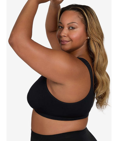 Leading Lady Laurel Wirefree Front Close Comfort Bra - Black Onyx