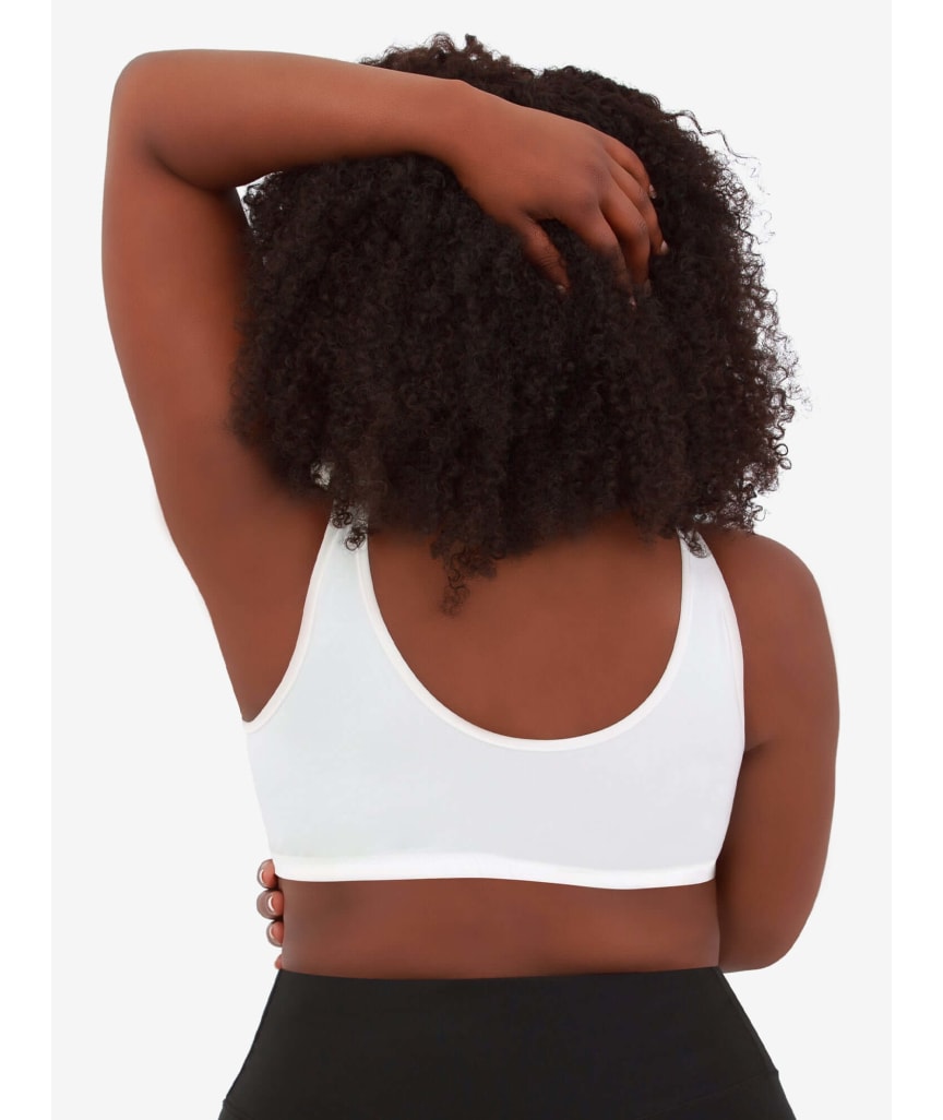 Leading Lady Laurel Wirefree Front Close Comfort Bra - White