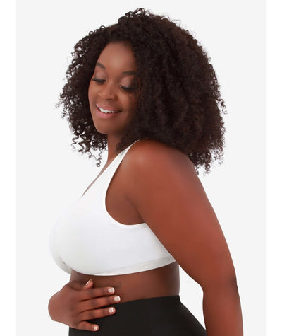 Leading Lady Laurel Wirefree Front Close Comfort Bra - White