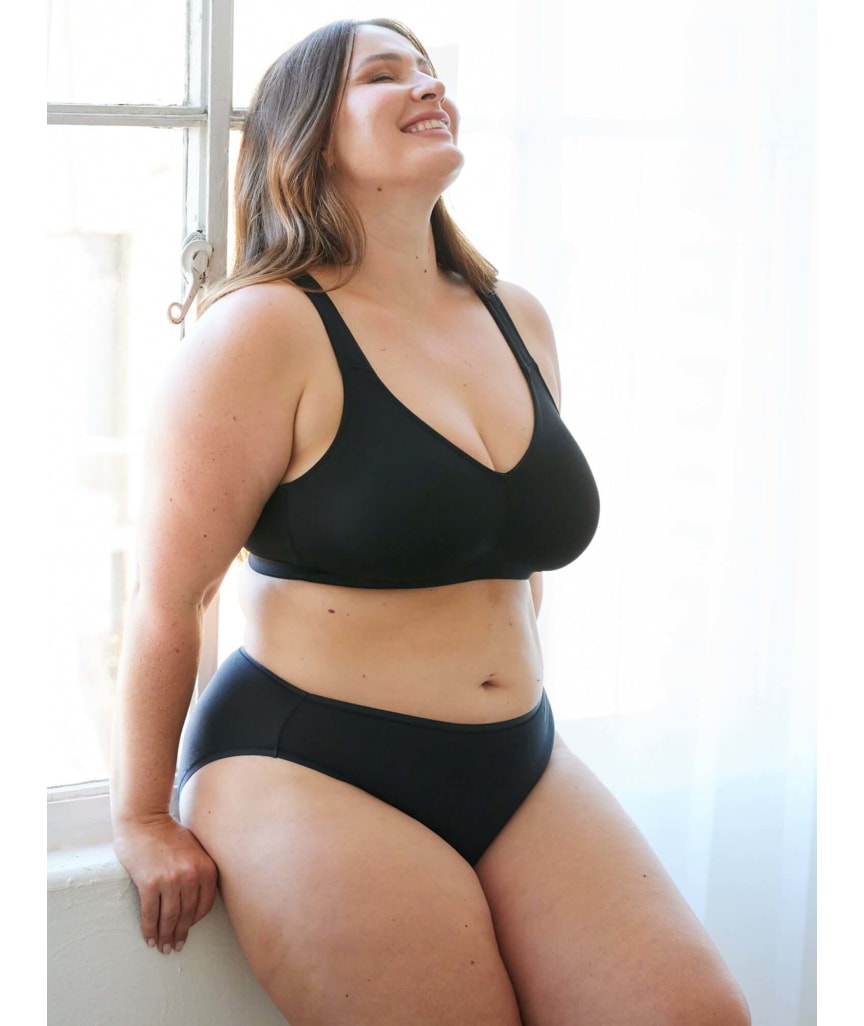 Leading Lady The Claire Wirefree Everyday Comfort Bra - Black