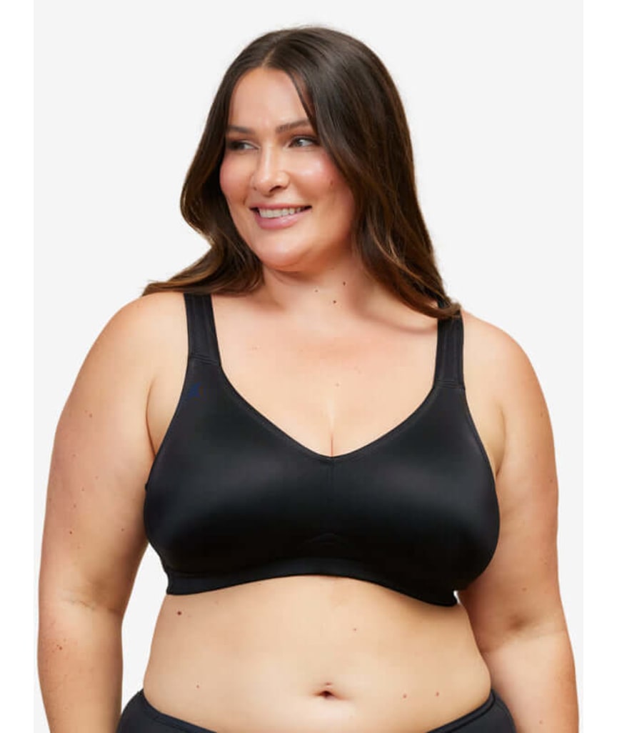 Leading Lady The Claire Wirefree Everyday Comfort Bra - Black 
