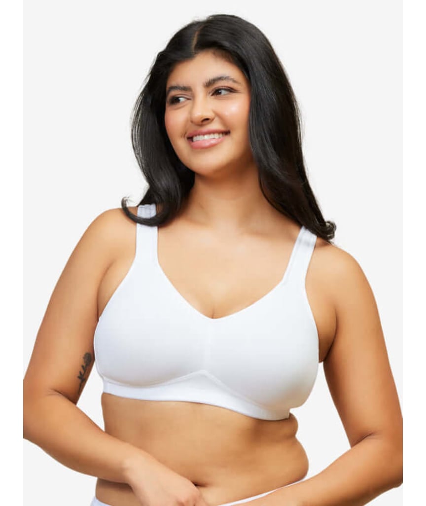 Leading Lady The Claire Wirefree Everyday Comfort Bra - White 