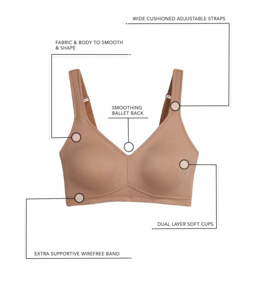 Leading Lady The Claire Wirefree Everyday Comfort Bra - Black