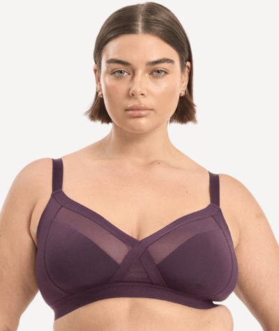Nala Support Wirefree Bralette - Mulberry – 8DD