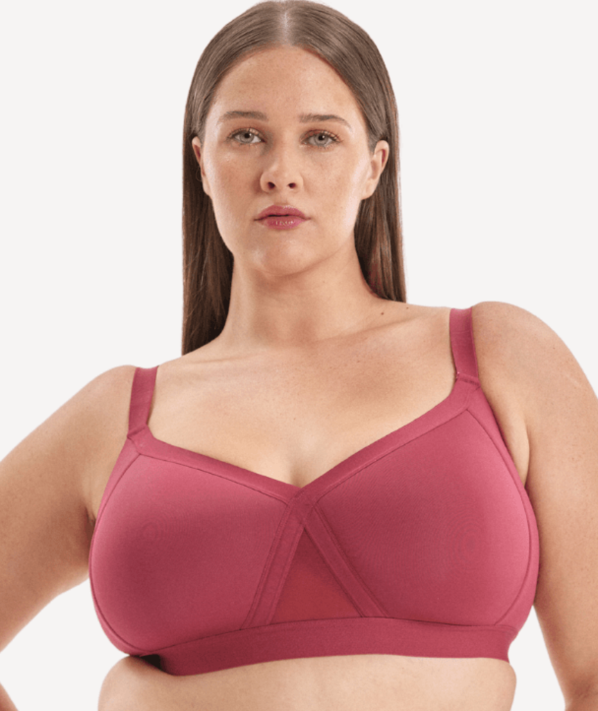 Nala Support Wirefree Bralette Padded - Burnt Fig 