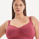 Nala Support Wirefree Bralette Padded - Burnt Fig