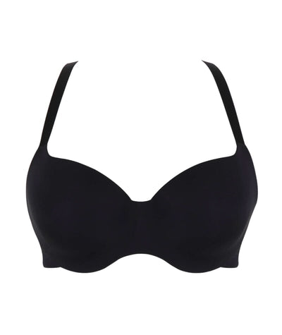 Panache 355 Underwired T-Shirt Bra - Black Bras 