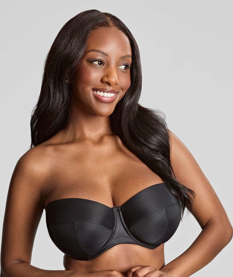 Panache Alice Underwired Strapless Bra - Black Bras  