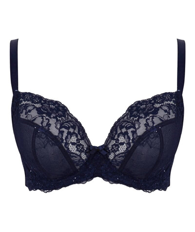 Panache Ana Underwired Plunge Bra - Midnight Sequin Bras 