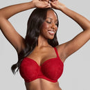 Panache Tango Lace Balconnet Underwire Bra - Scarlet