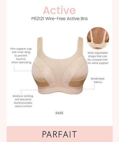 Parfait Active Wire-free Sports Bra - Bare Bras 