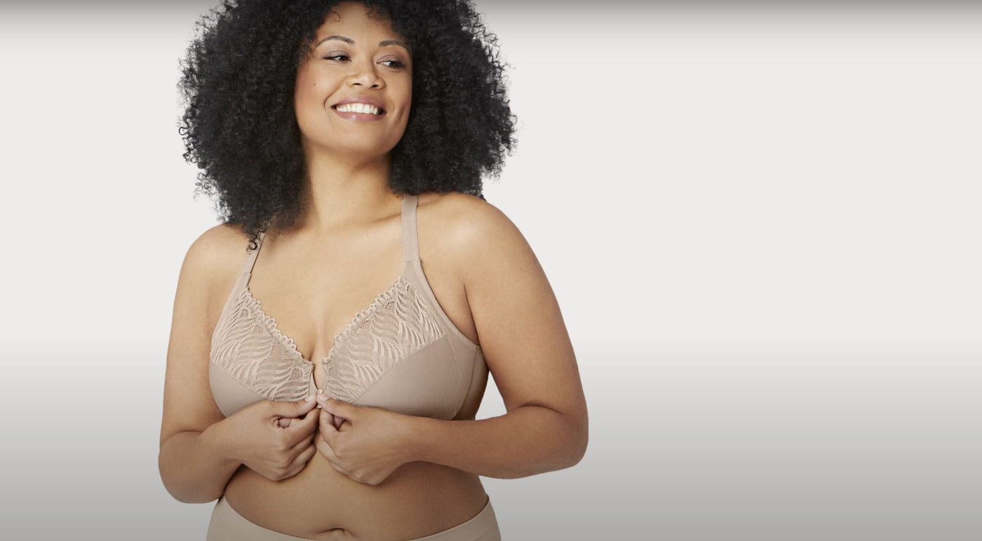 Glamorise Front-Closure T-Back WonderWire Bra 2 Pack - Cafe Bras 