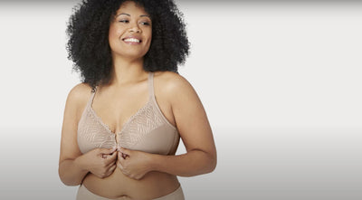 Glamorise Front-Closure T-Back WonderWire Bra 2 Pack - Cafe Bras 