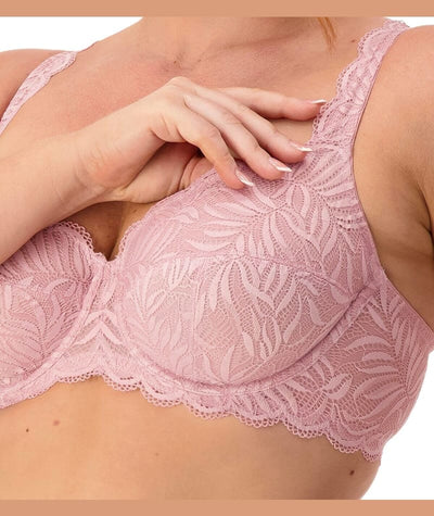 Triumph Essential Lace Balconette Bra - Sunrose Pink Bras 