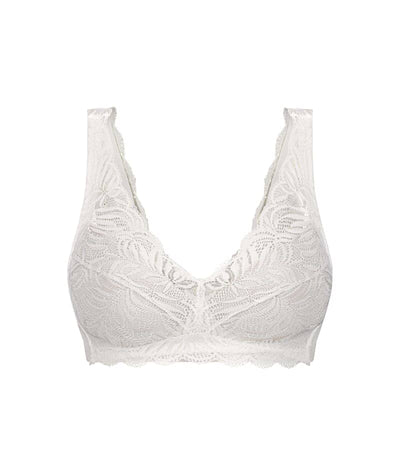 Triumph Essential Lace Wire-free Bra - White Bras 