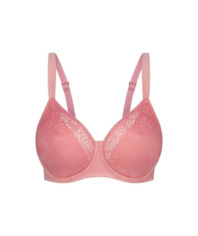 Triumph Lacy Minimizer Bra - Cherry Rose Bras 