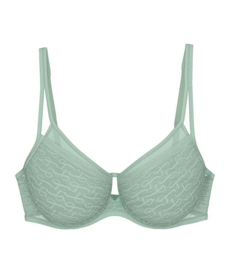 Triumph Signature Sheer Underwired Minimiser Bra - Misty Turquoise Bras 