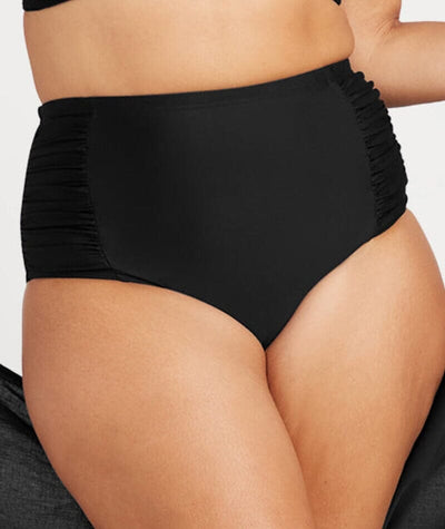 Artesands Hues Botticelli High Waist Swim Pant- Black Swim 