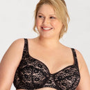 Ava & Audrey Alice All Lace Full Cup Underwired Bra - Black