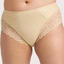 Ava & Audrey Aster Lace & Micro Full Brief - Beige