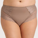Ava & Audrey Aster Lace & Micro Full Brief - Khaki