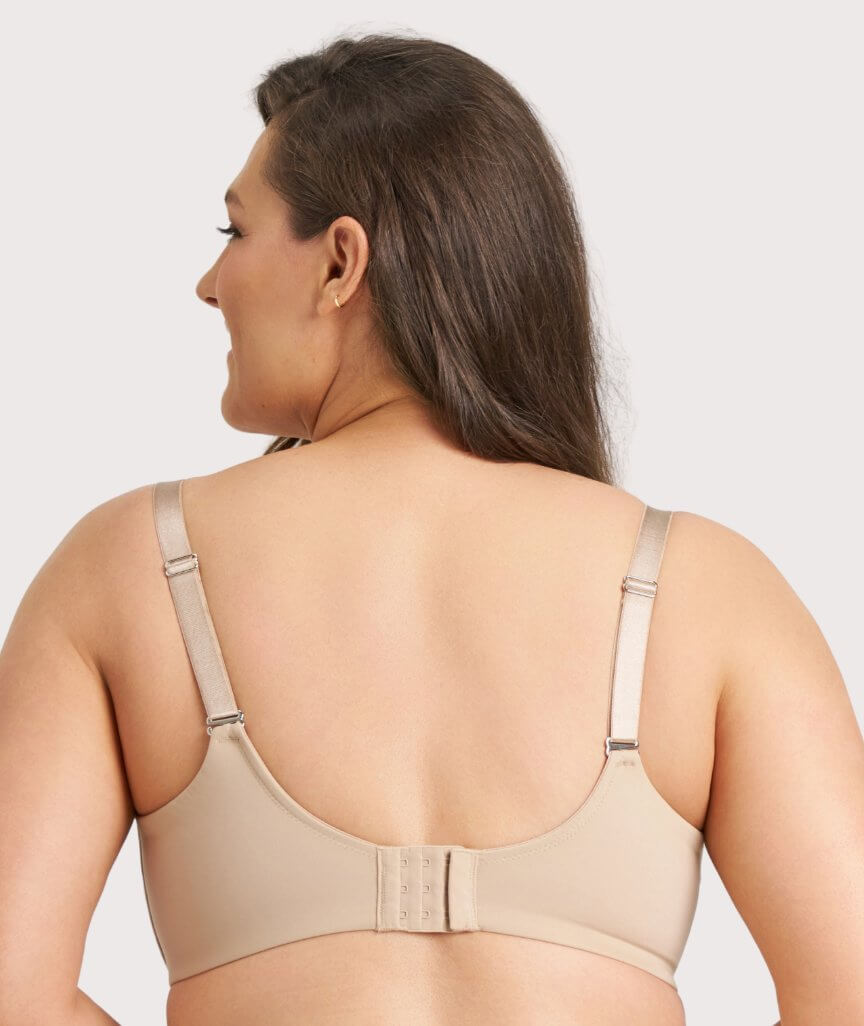 Ava & Audrey Bardot Front-Closing Underwire Bra - Nude